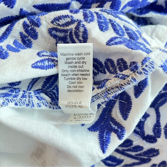 Athleta Oversized Swim Cover Up Embroidered Paisley Tunic (i1) - Picture 14 of 14